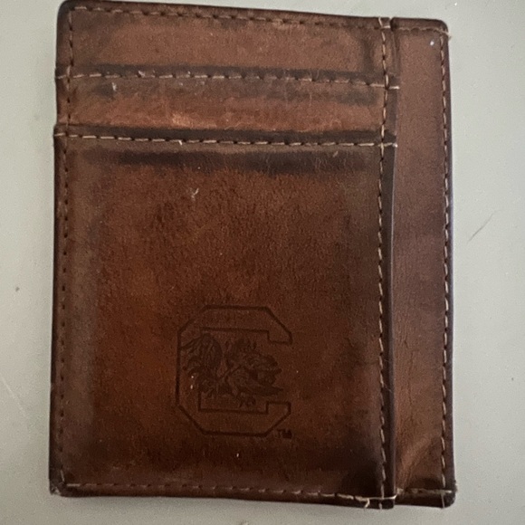 Brown, leather gamecocks wallet. Used but has lots of life left! $20 OBO - Picture 2 of 4